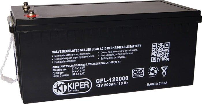 Аккумулятор для ИБП Kiper GPL-122000 (12В/200 А·ч) - фото 1 - id-p226200993