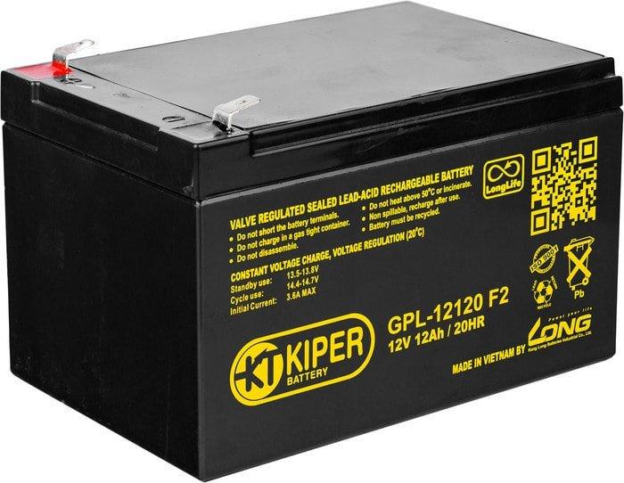 Аккумулятор для ИБП Kiper GPL-12120 F2 (12В/12 А·ч) - фото 1 - id-p226200997