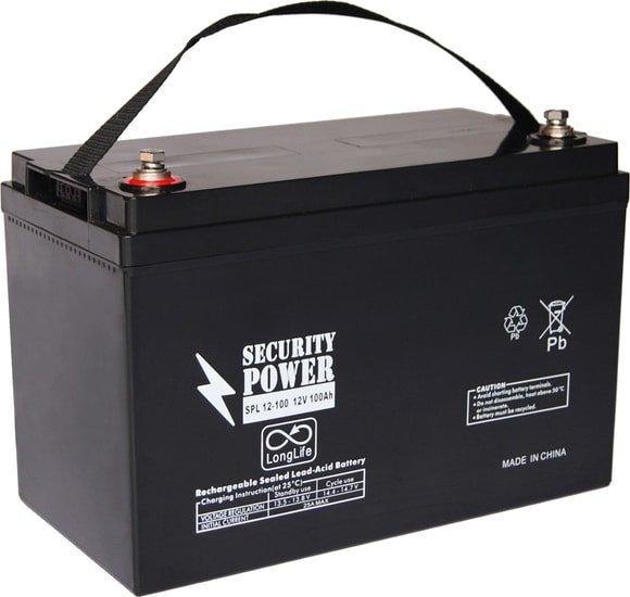 Аккумулятор для ИБП Security Power SPL 12-100 (12В/100 А·ч) - фото 1 - id-p226201026