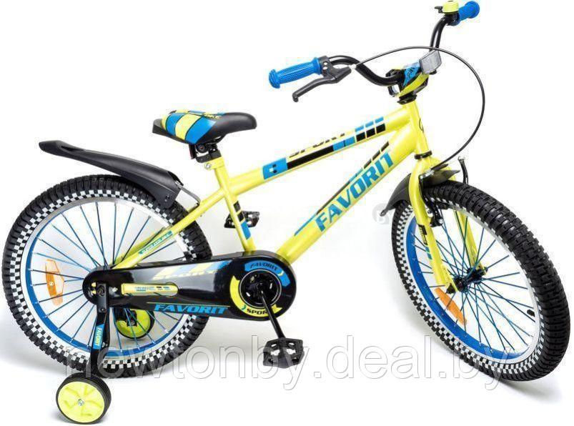 Детский велосипед Favorit Sport 20 SPT-20GN (лайм) - фото 1 - id-p226202353