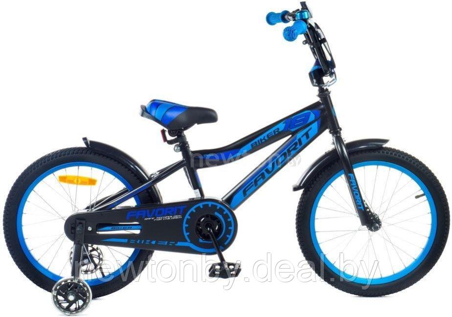 Детский велосипед Favorit Biker 18 BIK-18BL (синий) - фото 1 - id-p226202363