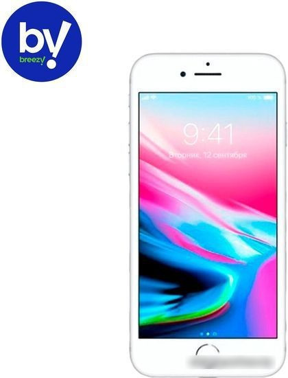 Смартфон Apple iPhone 8 64GB Восстановленный by Breezy, грейд A+ (серебристый) - фото 1 - id-p226200962