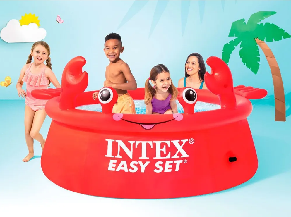 Детский надувной бассейн Intex Easy Set Весёлый краб 183x51 см - фото 5 - id-p226202462