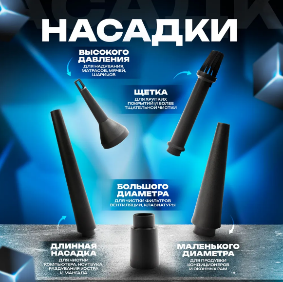 Беспроводная воздуходувка аккумуляторная электрическая Air Duster - фото 5 - id-p226202469