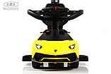 Детский толокар RiverToys M555MM-H (жёлтый) Lamborghini Aventador SV, фото 3