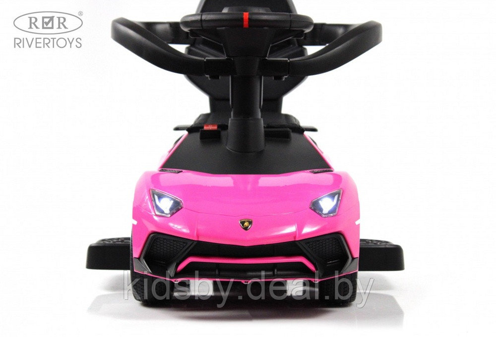 Детский толокар RiverToys M555MM-H (розовый) Lamborghini Aventador SV - фото 3 - id-p226202499