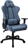 Кресло игровое AROZZI Torretta Soft Fabric, на колесиках, ткань, синий [torretta-sfb-bl]