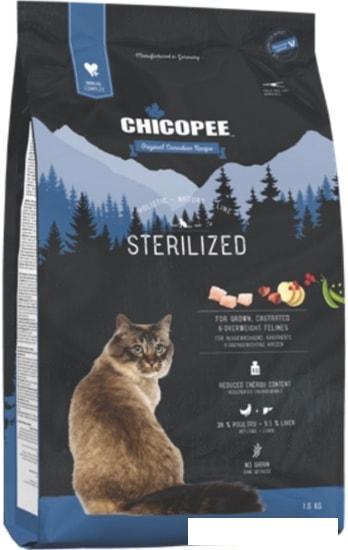 Корм для кошек Chicopee HNL Sterilized 8 кг - фото 1 - id-p224844950