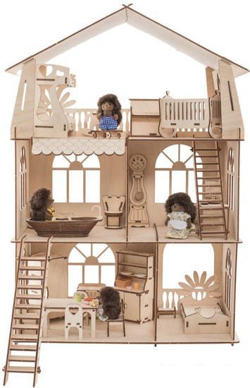 Кукольный домик ХэппиДом Premium HK-D010 (с мебелью) - фото 2 - id-p225508500