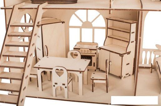 Кукольный домик ХэппиДом Premium HK-D010 (с мебелью) - фото 4 - id-p225508500