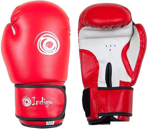 Перчатки для единоборств Indigo PS-799 (12 oz, красный) - фото 4 - id-p225808961