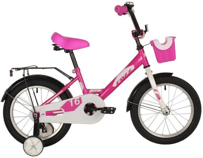Детский велосипед Foxx Simple 16 2021 (розовый) - фото 1 - id-p225808962