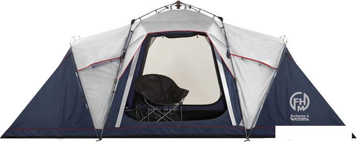 Кемпинговая палатка FHM Antares 4 (серый/синий) - фото 2 - id-p225811868
