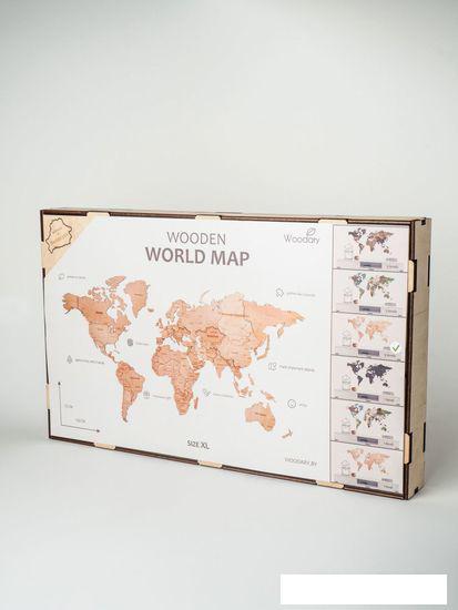 Пазл Woodary Карта мира на английском языке XL 3197 - фото 3 - id-p225811873