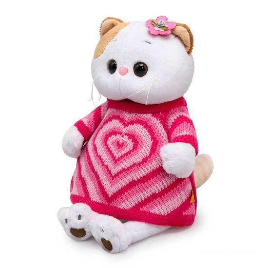 Классическая игрушка BUDI BASA Collection Кошечка Ли-Ли в вязаном платье с сердцем LK24-098 (24 см) - фото 3 - id-p225804971