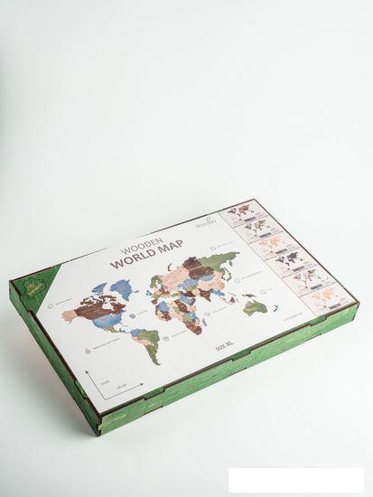 Пазл Woodary Карта мира на английском языке XL 3191 - фото 2 - id-p225811886