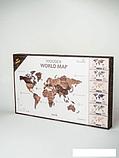 Пазл Woodary Карта мира на английском языке XL 3200, фото 3