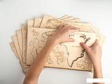 Пазл Woodary Карта мира на английском языке XL 3200, фото 5