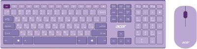 Комплект (клавиатура+мышь) Acer OCC205, USB, беспроводной, фиолетовый [zl.accee.00d] - фото 1 - id-p225598668