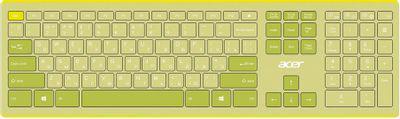 Комплект (клавиатура+мышь) Acer OCC205, USB, беспроводной, зеленый [zl.accee.00e] - фото 3 - id-p225598669