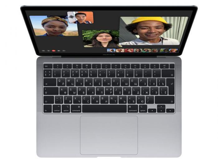 APPLE MacBook Air 13 (2020) (Английская раскладка клавиатуры) Silver MGN93 (Apple M1/8192Mb/256Gb - фото 1 - id-p225065561