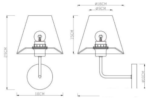 Бра Arte Lamp Elba A2581AP-1CC - фото 4 - id-p225802898