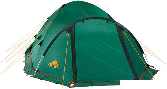 Треккинговая палатка AlexikA Tower 3 Plus Fib (зеленый) - фото 4 - id-p225813416