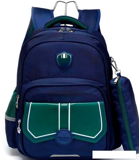 Школьный рюкзак Sun Eight SE-22005 (темно-синий/зеленый) - фото 1 - id-p226012212