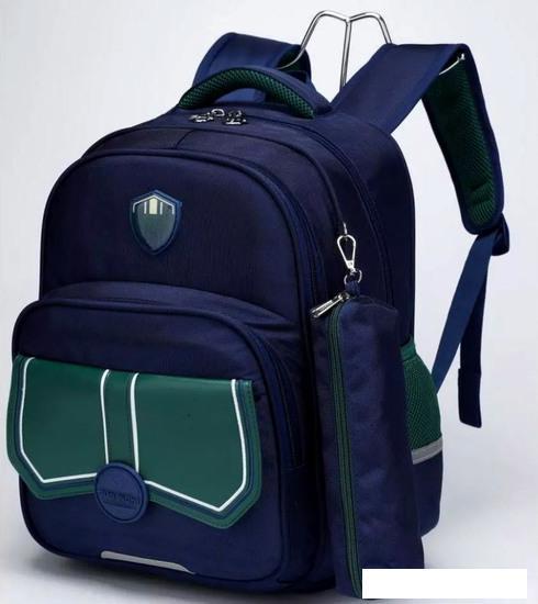 Школьный рюкзак Sun Eight SE-22005 (темно-синий/зеленый) - фото 3 - id-p226012212