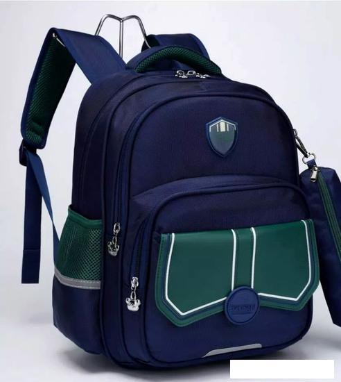 Школьный рюкзак Sun Eight SE-22005 (темно-синий/зеленый) - фото 4 - id-p226012212