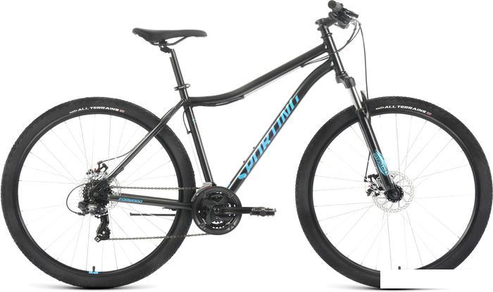 Велосипед Forward Sporting 29 2.2 D р.19 2022 (черный/бирюзовый) - фото 1 - id-p225814852