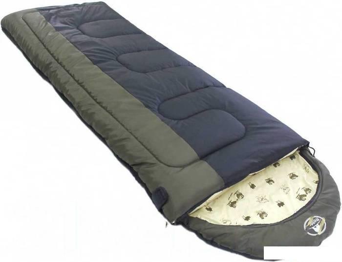 Спальный мешок BalMax Аляска Camping Plus Series -5 (правая молния, хаки) - фото 1 - id-p225809079