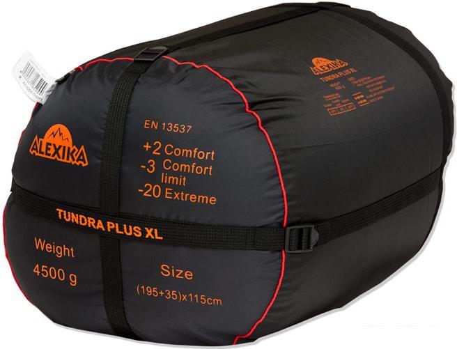 Спальный мешок AlexikA Tundra Plus XL 230 (правая молния, оливковый) - фото 5 - id-p225810543