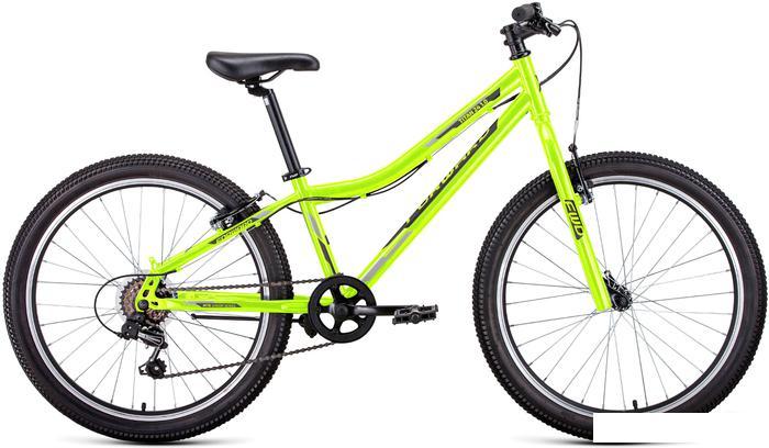 Велосипед Forward Titan 24 1.0 2022 (ярко-зеленый/темно-серый) - фото 1 - id-p225813465