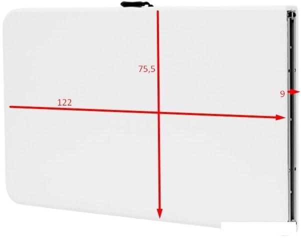 Стол Calviano Складной, прямоугольный 244x75.5 см (белый) - фото 6 - id-p225809094