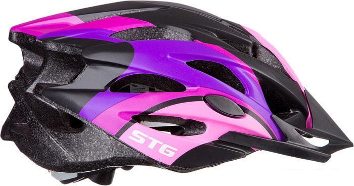 Cпортивный шлем STG MV29-A L (р. 58-61, розовый/фиолетовый/черный) - фото 2 - id-p225817530