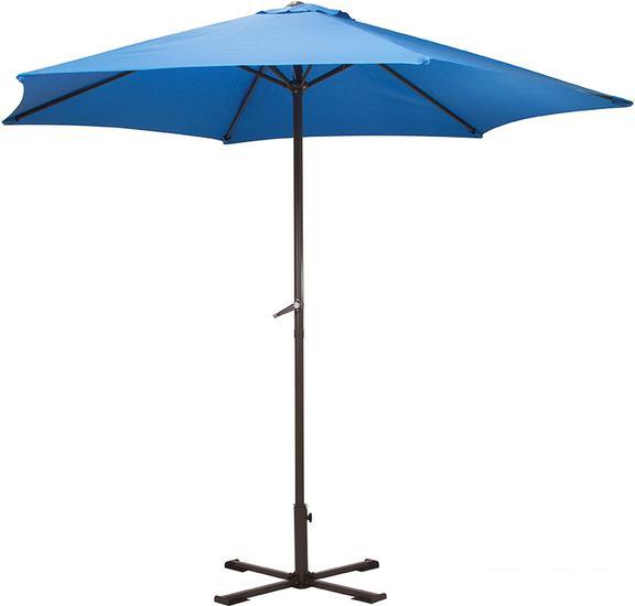 Садовый зонт Ecos GU-03 (синий, с подставкой) - фото 1 - id-p225809117