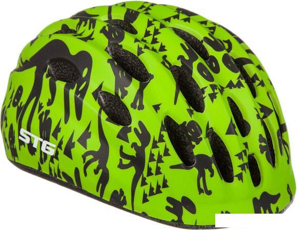 Cпортивный шлем STG HB10 XS (черный/зеленый) - фото 1 - id-p225805106