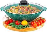Сковорода ВОК Elan Gallery Гармония вкуса 120620 (изумруд), фото 6