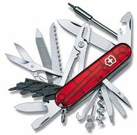 Складной нож Victorinox CyberTool L, функций: 39, 91мм, красный полупрозрачный , коробка картонная [1.7775.t]