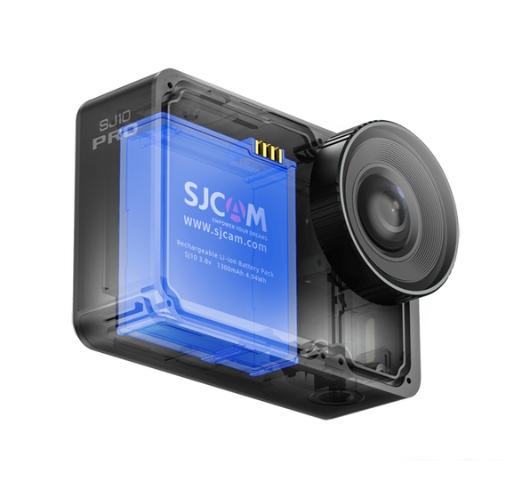 Экшен-камера SJCAM SJ10 Pro Dual Screen (черный) - фото 2 - id-p225813641