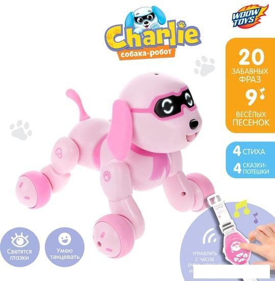 Интерактивная игрушка Woow Toys Собака Charlie (розовый) - фото 6 - id-p225815055