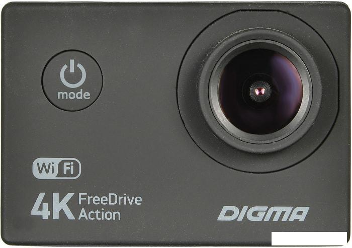 Экшен-камера Digma FreeDrive Action 4K WIFI - фото 1 - id-p225817642
