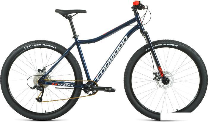 Велосипед Forward Sporting 29 X D р.17 2022 (темно-синий/красный) - фото 1 - id-p225813700