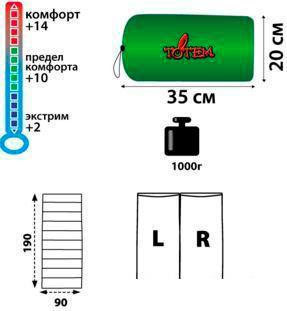Спальный мешок Totem Woodcock XXL [TTS-002.12] - фото 2 - id-p225818932