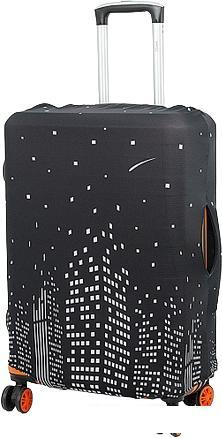 Чехол для чемодана Grott универсальный 210-LCS539 75 см (ночной город) - фото 1 - id-p225807816