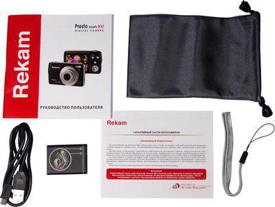 Цифровой компактный фотоаппарат Rekam Presto zoom 800, черный - фото 10 - id-p225927815