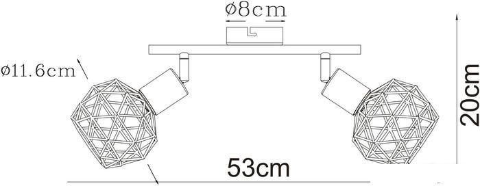 Спот Arte Lamp Sospiro Bianco A6141AP-2WH - фото 3 - id-p225813759