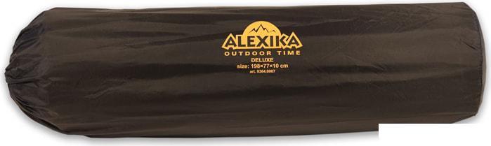 Самонадувающийся коврик AlexikA Deluxe 9364.0007 (оливковый) - фото 2 - id-p225810861