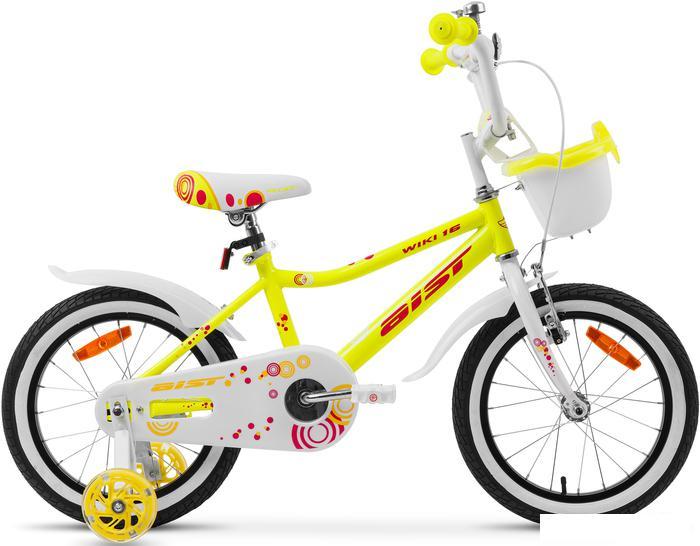 Детский велосипед AIST Wiki 16 2023 (желтый) - фото 1 - id-p225809403